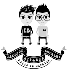 FB FB FACEBOY APPAREL COMPANY DRESS TO IMPRESS logo