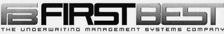 FB FIRST BEST THE UNDERWRITING MANAGEMENT SYSTEMS COMPANY logo