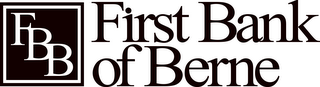 FBB FIRST BANK OF BERNE logo