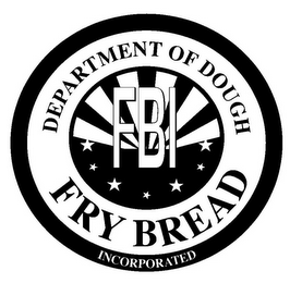 FBI FRY BREAD INCORPORATED DEPARTMENT OF DOUGH logo