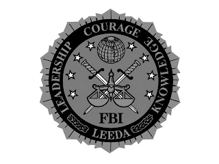FBI LEADERSHIP COURAGE KNOWLEDGE LEEDA logo