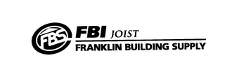 FBS FBI JOIST FRANKLIN BUILDING SUPPLY logo