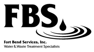 FBS FORT BEND SERVICES, INC. WATER & WASTE TREATMENT SPECIALISTS logo
