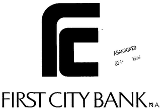 FC FIRST CITY BANK logo