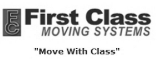 FC FIRST CLASS MOVING SYSTEMS "MOVE WITH CLASS" logo