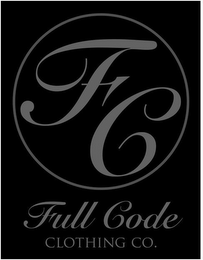 FC FULL CODE CLOTHING CO. logo