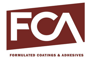 FCA FORMULATED COATINGS & ADHESIVES logo