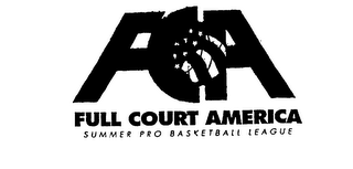 FCA FULL COURT AMERICA SUMMER PRO BASKETBALL LEAGUE logo