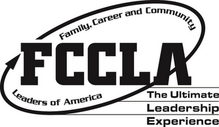 FCCLA FAMILY, CAREER AND COMMUNITY LEADERS OF AMERICA THE ULTIMATE LEADERSHIP EXPERIENCE logo