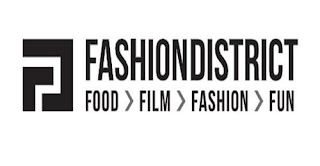 FD FASHION DISTRICT FOOD FILM FASHION FUN logo
