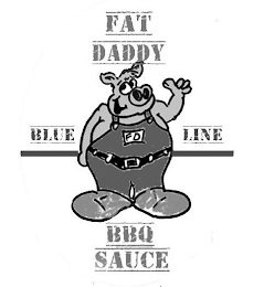 FD FAT DADDY BLUE LINE BBQ SAUCE logo
