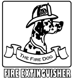FD THE FIRE DOG FIRE EXTINGUISHER logo