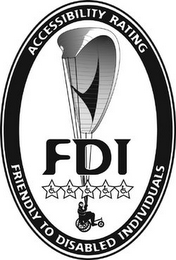 FDI ACCESSIBILITY RATING FRIENDLY TO DISABLED INDIVIDUALS logo