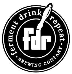 FDR FERMENT DRINK REPEAT BREWING COMPANY logo
