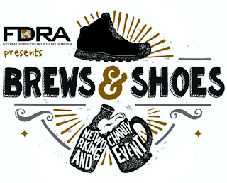 FDRA FOOTWEAR DISTRIBUTORS RETAILERS AMERICA PRESENTS BREWS & SHOES NETWORKING AND CHARITY EVENT logo