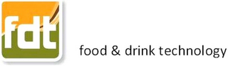 FDT FOOD & DRINK TECHNOLOGY logo