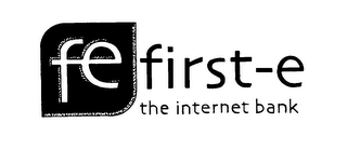 FE FIRST-E THE INTERNET BANK logo