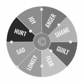 FEAR GUILT SAD SHAME ANGER JOY LONELY HURT logo