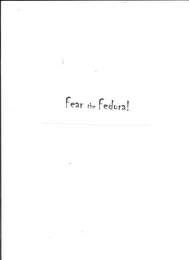 FEAR THE FEDORA! logo