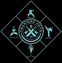 FEAR1ESS ARTS WING CHUN KALI SILAT KARATE MUAY THAI logo