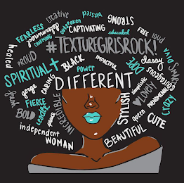 FEARLESS, BLESSED, OUTSPOKEN, CHARMING, EDUCATED, POWER, DOPE, CRAZY, DIVA, LEADER, FIERCE, SPIRITUAL, CREATIVE, LOUD, PROUD, INCREDIBLE, BOLD, FRESH, LOVELY, #TEXTUREGIRLROCK!, SMART, DIFFERENT, BLACK, IMPACTFUL, GORGE, CARING, HEALED, PEACE, INDEPENDENT, WOMAN, BEAUTIFUL, CUTE, QUEEN, PHENOMENAL, STYLISH, STRONG, SIMPLISTIC, CLASSY, COURAGEOUS, DETERMINED, CAPTIVATING, FREE logo