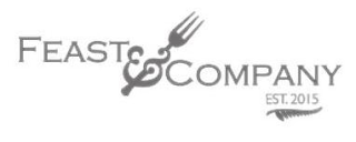 FEAST & COMPANY EST. 2015 logo