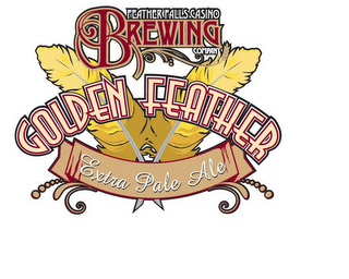 FEATHER FALLS CASINO BREWING COMPANY GOLDEN FEATHER EXTRA PALE ALE logo