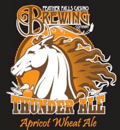 FEATHER FALLS CASINO BREWING COMPANY THUNDER ALE APRICOT WHEAT ALE logo