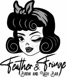 FEATHER & FRINGE BROW AND LASH BAR logo