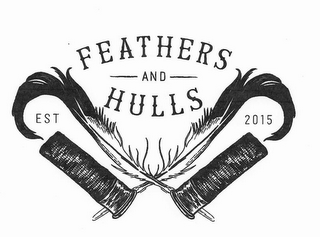 FEATHERS AND HULLS EST 2015 logo