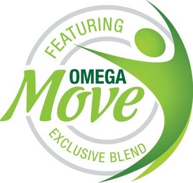 FEATURING EXCLUSIVE BLEND OMEGA MOVE logo