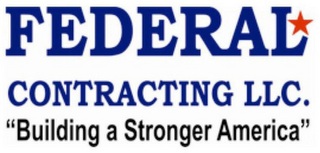 FEDERAL CONTRACTING LLC. "BUILDING A STRONGER AMERICA" logo