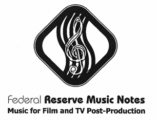 FEDERAL RESERVE MUSIC NOTES MUSIC FOR FILM AND TV POST-PRODUCTION logo