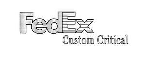 FEDEX CUSTOM CRITICAL logo