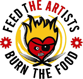 FEED THE ARTISTS BURN THE FOOD logo