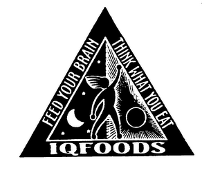 FEED YOUR BRAIN THINK WHAT YOU EAT IQFOODS logo