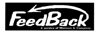 FEEDBACK A SERVICE OF MATTSON & COMPANY logo