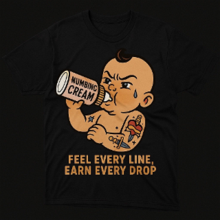 FEEL EVERY LINE, EARN EVERY DROP NUMBING CREAM logo