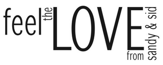 FEEL THE LOVE FROM SANDY & SID logo