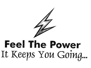 FEEL THE POWER IT KEEPS YOU GOING... logo