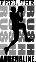 FEEL THE RUSH ADRENALINE logo