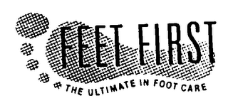 FEET FIRST THE ULTIMATE IN FOOT CARE logo