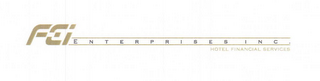 FEI ENTERPRISES INC. HOTEL FINANCIAL SERVICES logo