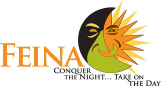 FEINA CONQUER THE NIGHT... TAKE ON THE DAY logo