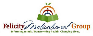 FELICITY MOTIVATIONAL GROUP INFORMING MINDS. TRANSFORMING HEALTH. CHANGING LIVES. logo
