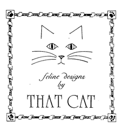 FELINE DESIGNS BY THAT CAT logo