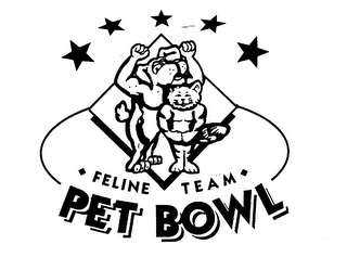 FELINE TEAM PET BOWL logo
