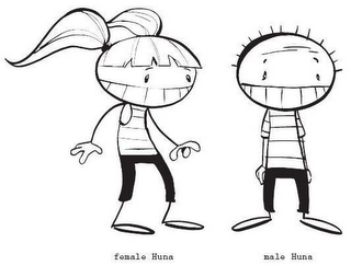 FEMALE HUNA MALE HUNA logo