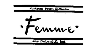 FEMM-E AUTHENTIC DENIM COLLECTION MADE EXCLUSIVELY BY L.E.I. logo