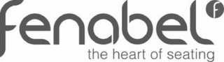 FENABEL F THE HEART OF SEATING logo